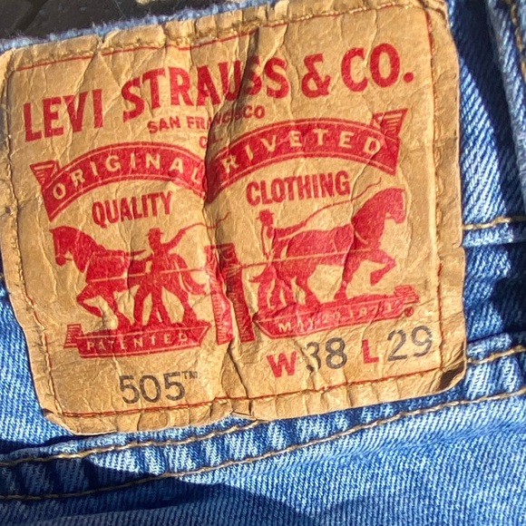 Men’s 505 Red Tag 5 Pocket Levi’s Jeans 38”W 29”L - Picture 5 of 6